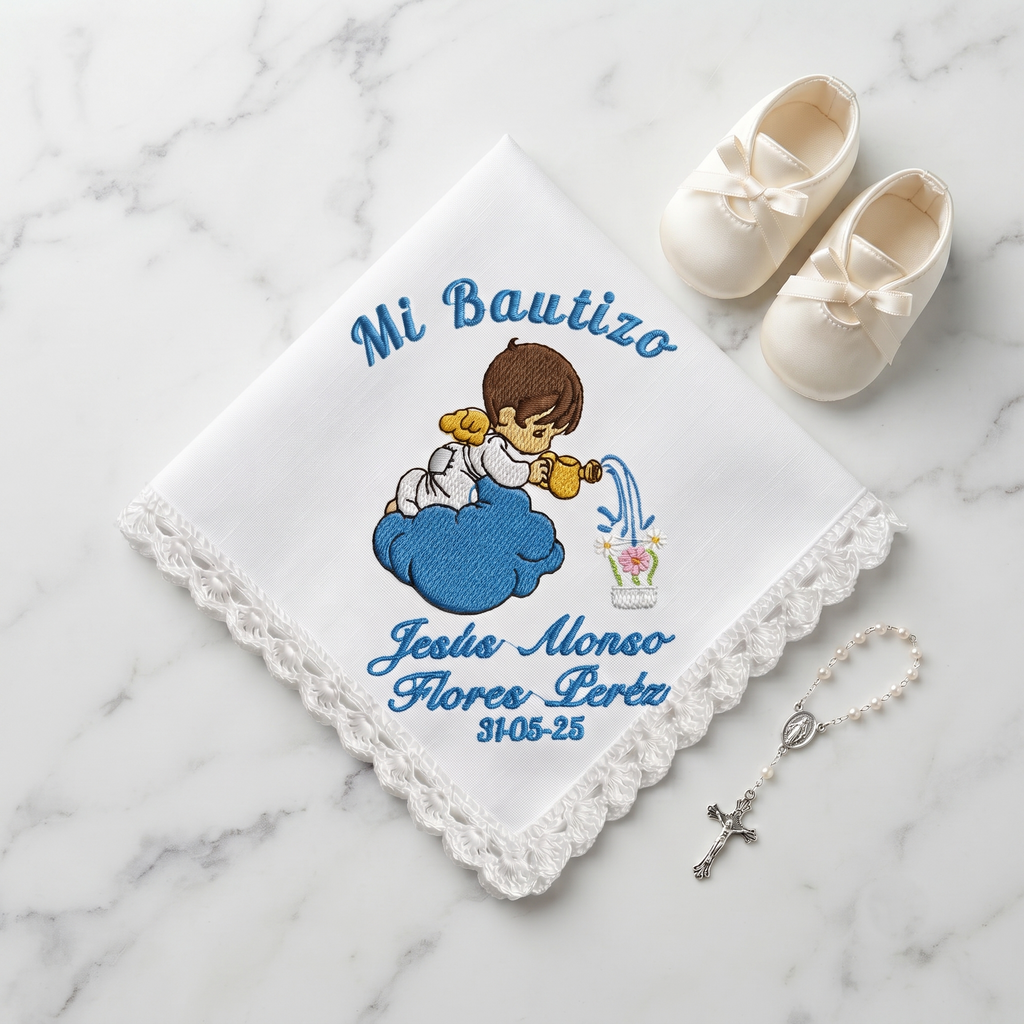 12 Servilletas Para Bautizo