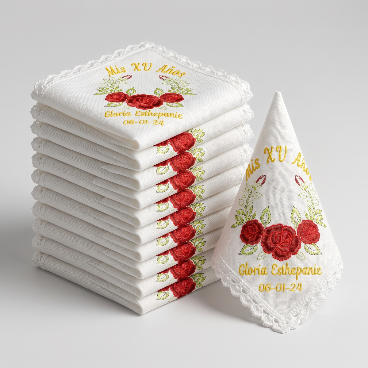 12 Servilletas Para XV Años