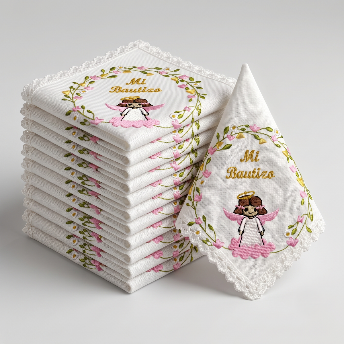 12 Servilletas Para Bautizo