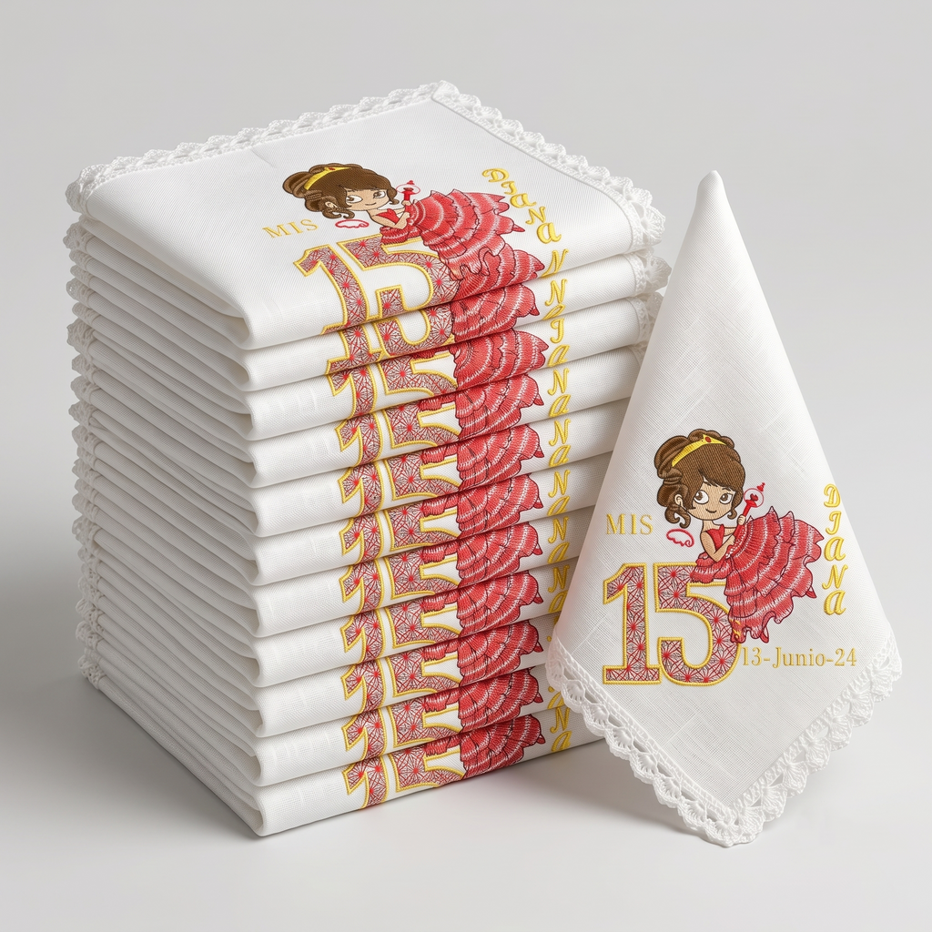 12 Servilletas Para XV Años