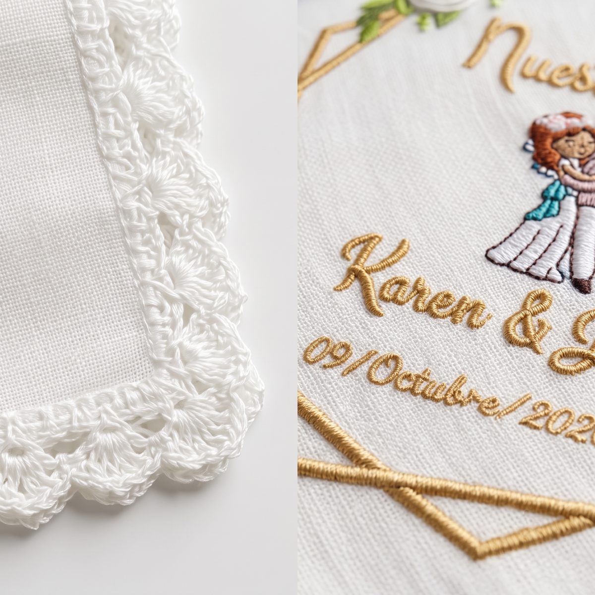 12 Wedding Napkins