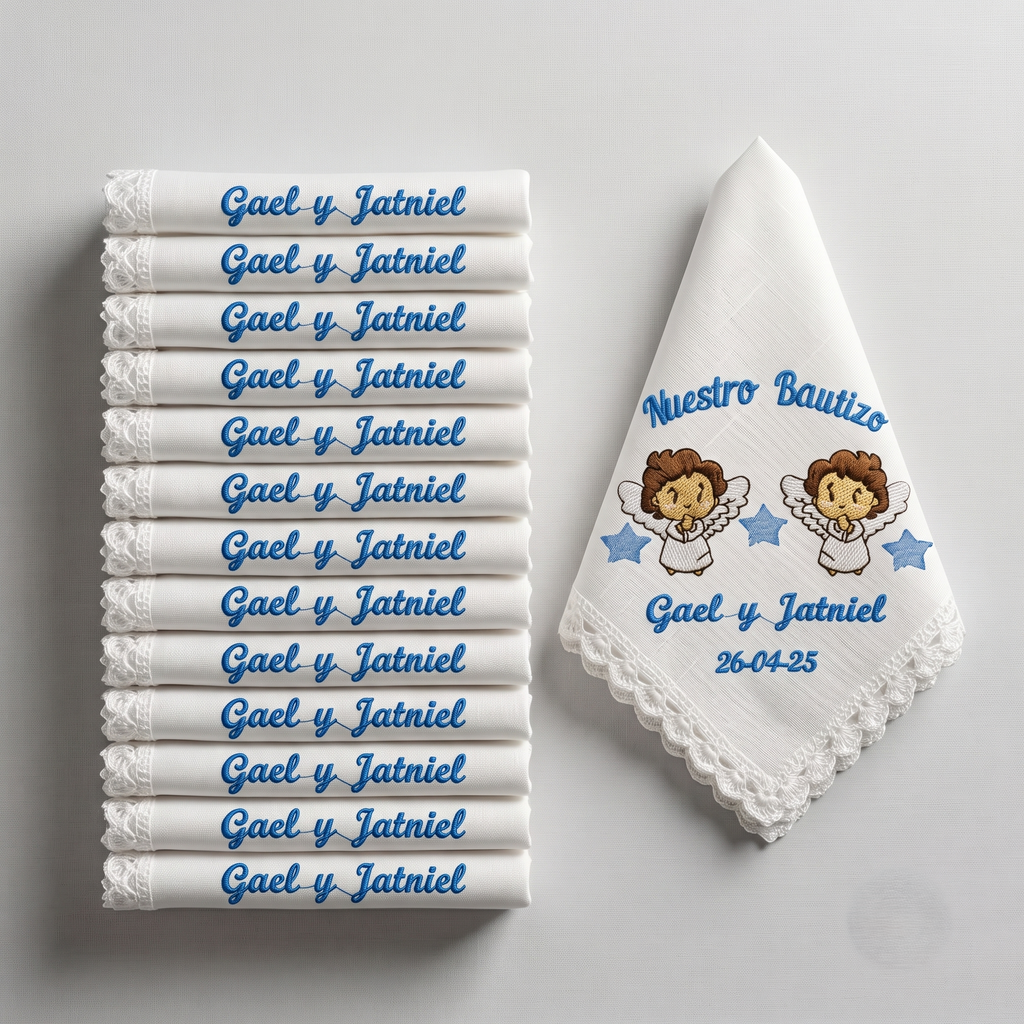 12 Servilletas Para Bautizo