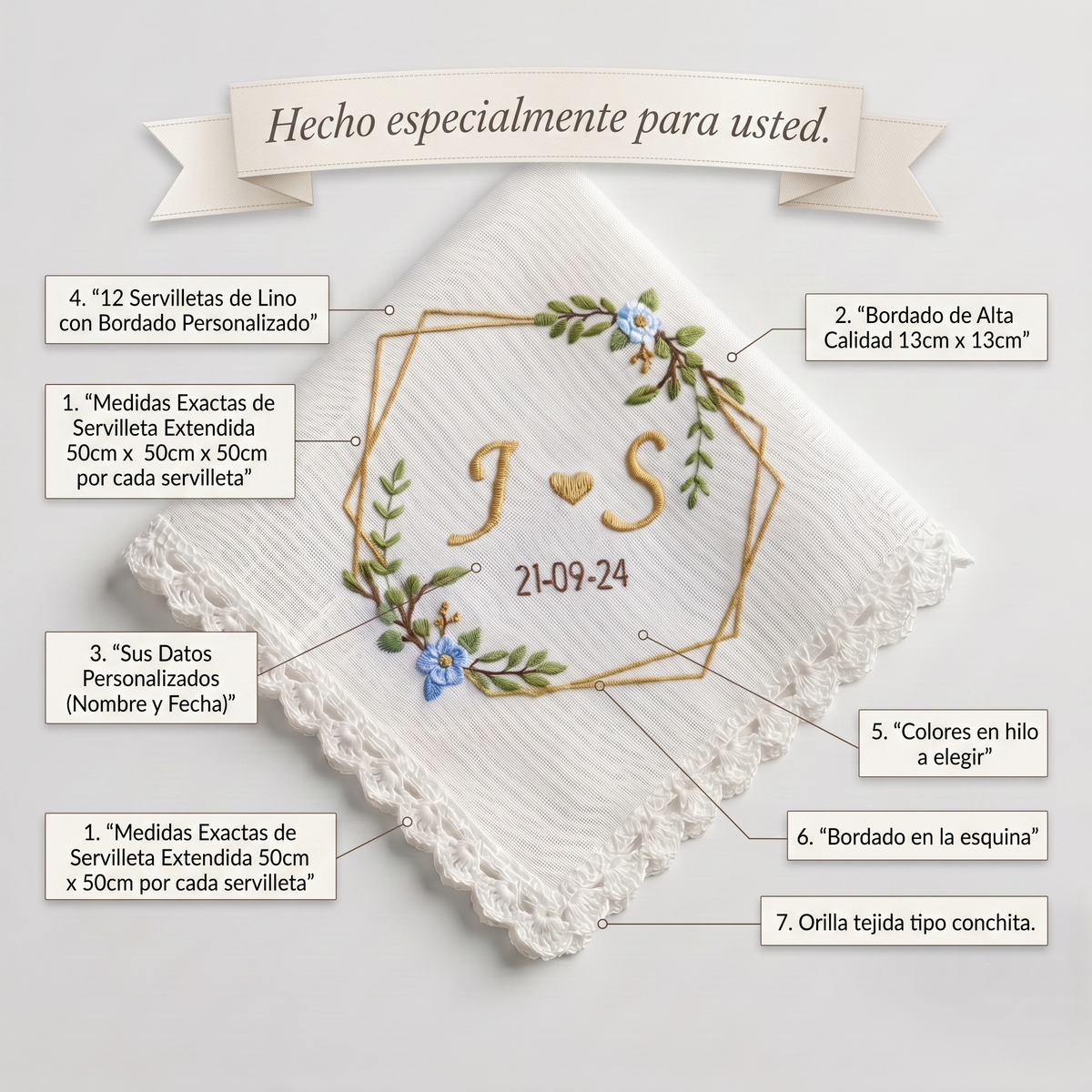 12 Napkins For Wedding