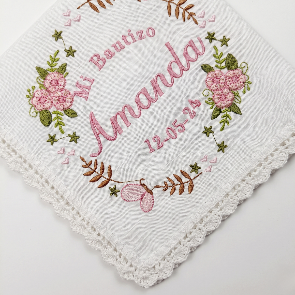 12 Servilletas Para Bautizo