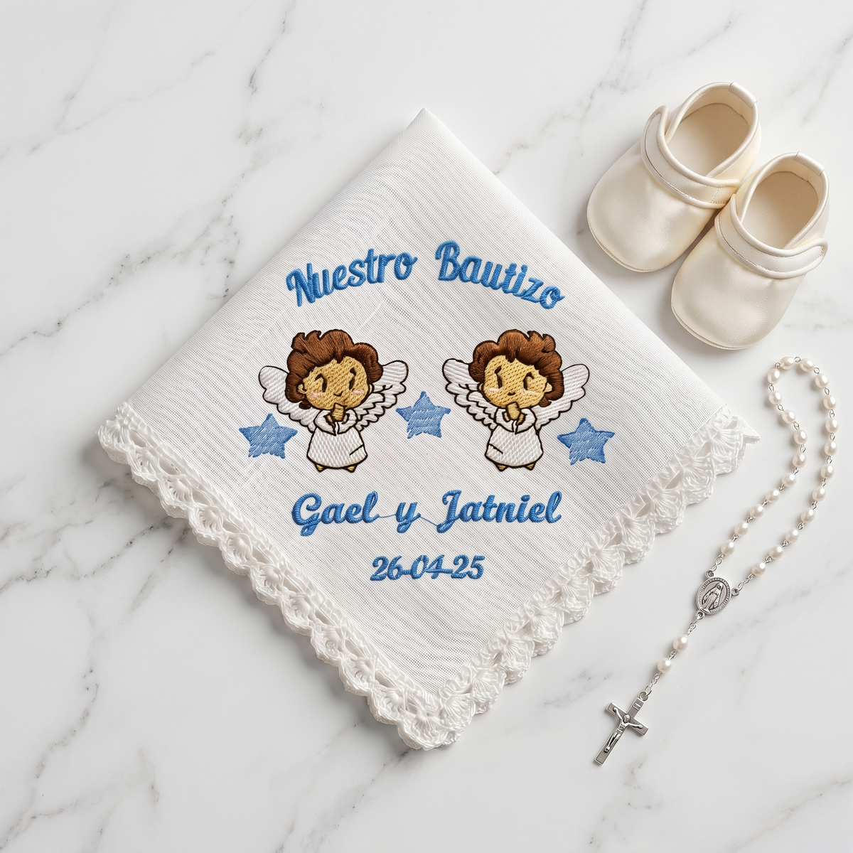 12 Servilletas Para Bautizo