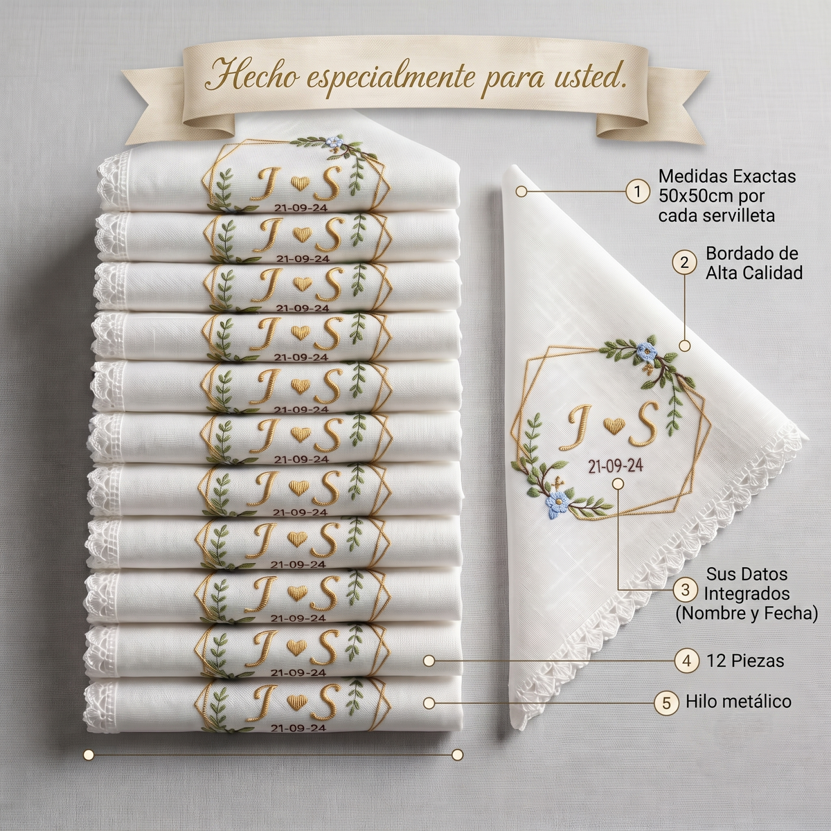 12 Napkins For Wedding