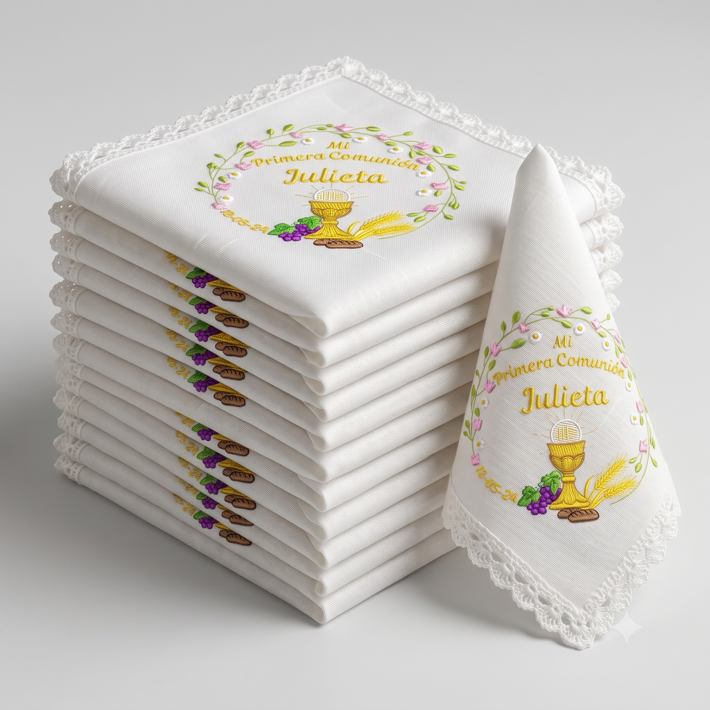 12 Servilletas Para Comunión